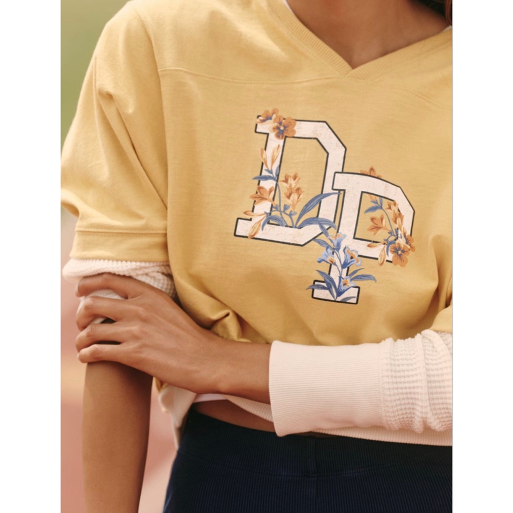 Anthropologie Daily Practice Coin Toss Crop Top size XS - Picture 3 of 9